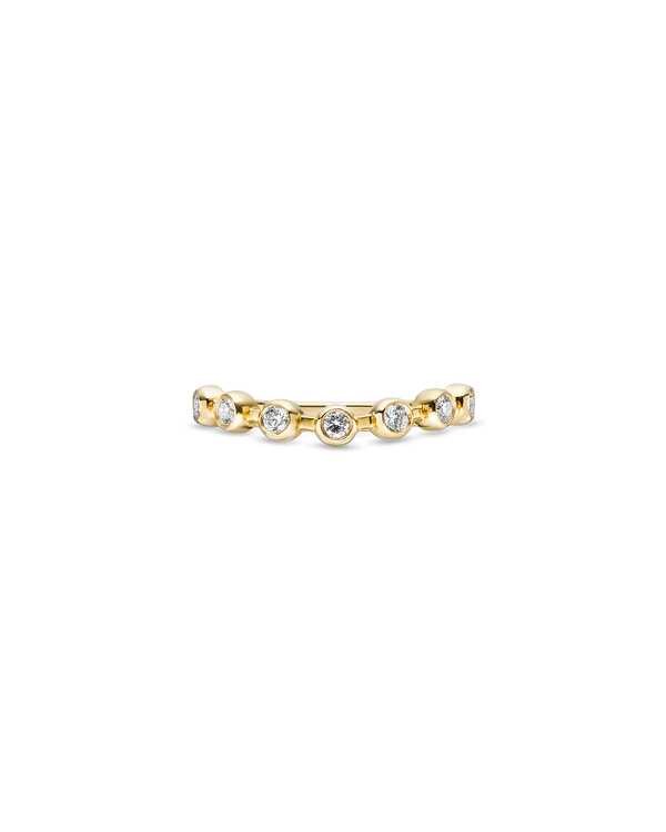 Scooped Brilliant Bezel Set Band