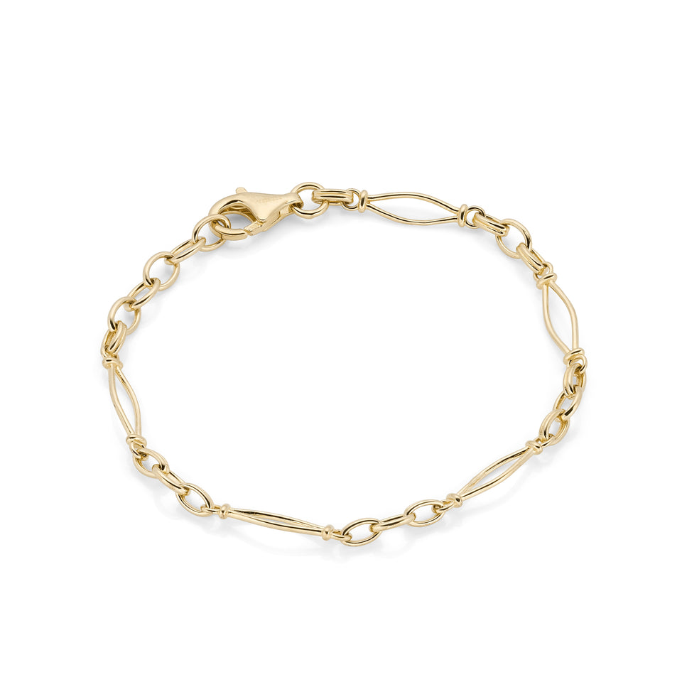 Vintage link gold chain bracelet