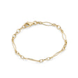 Vintage link gold chain bracelet