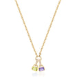August: Peridot Charm on Carrier Chain