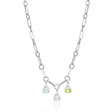April: White Topaz Charm