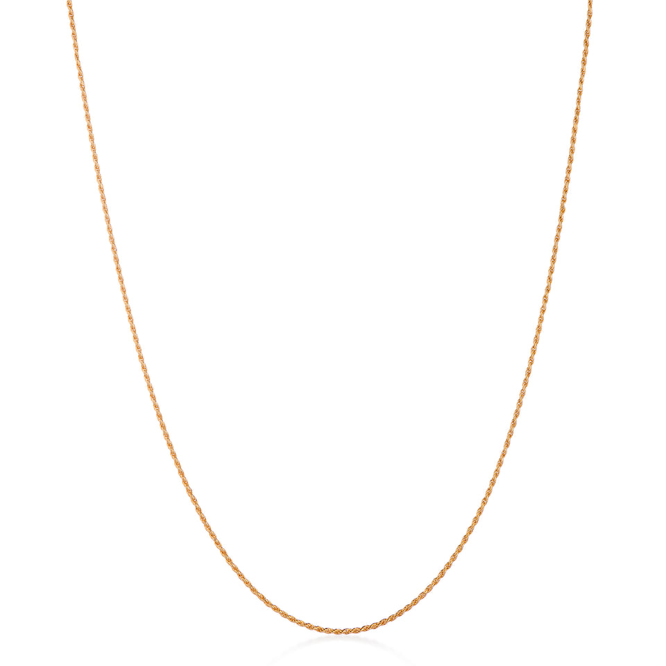 18ct. Gold plated Twisted Rope chain