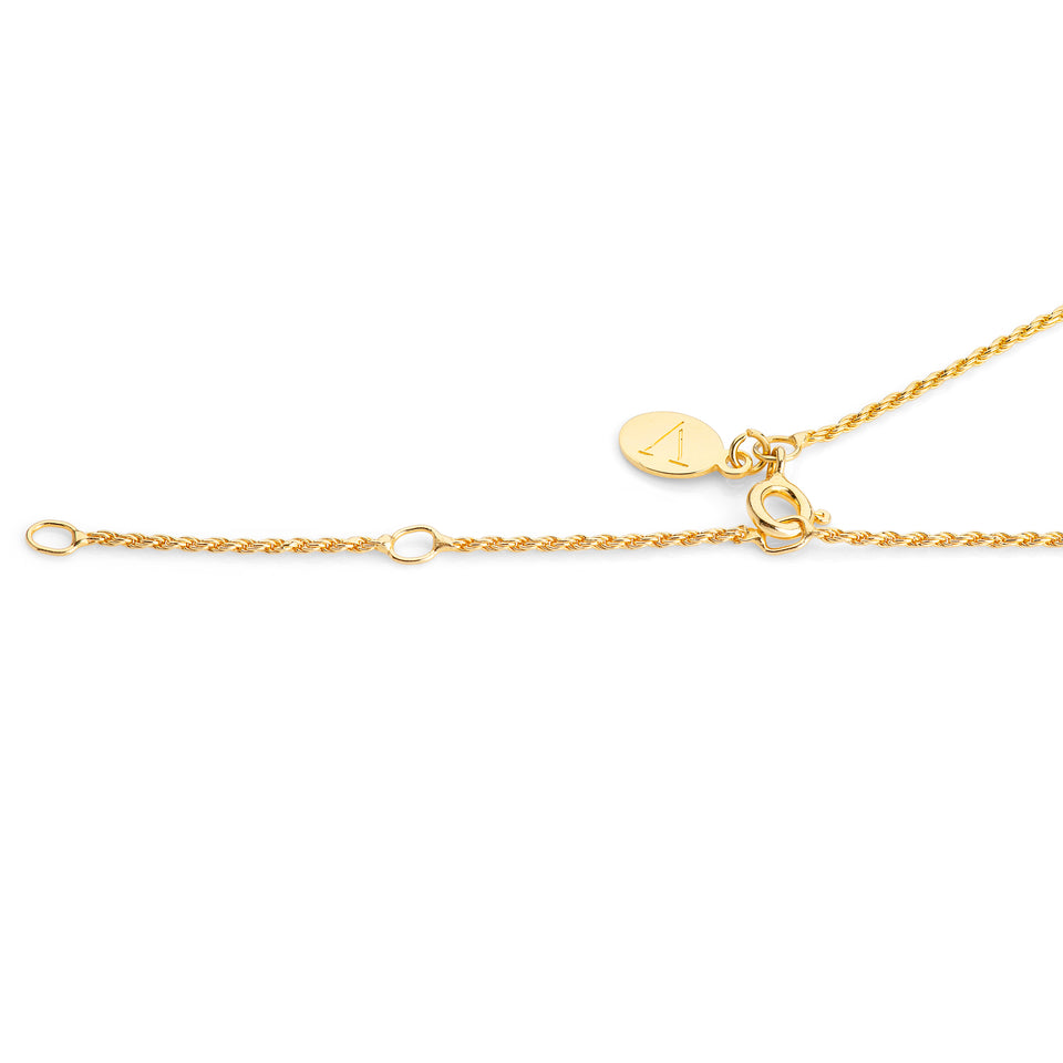 18ct. Gold plated Twisted Rope chain