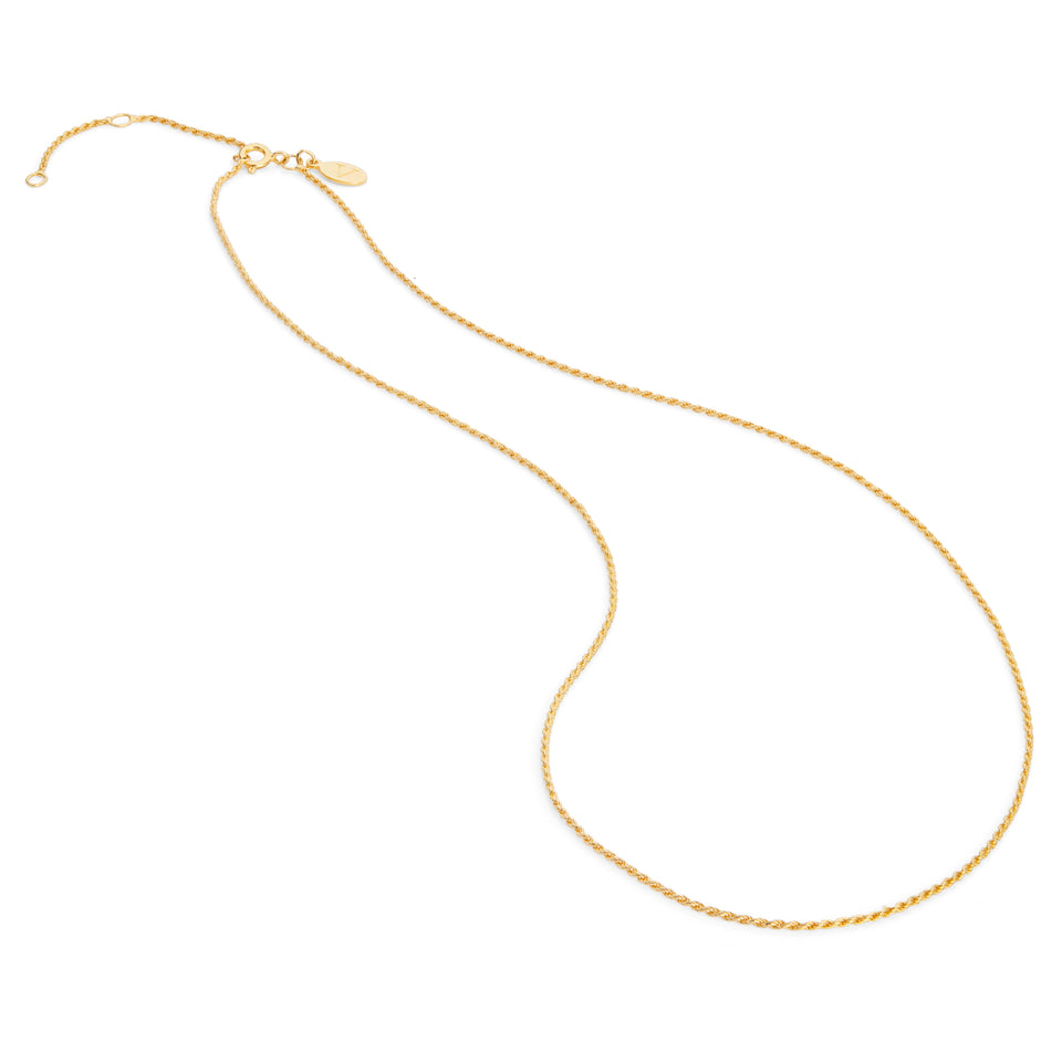 18ct. Gold plated Twisted Rope chain