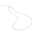 Rhodium plated Figaro chain