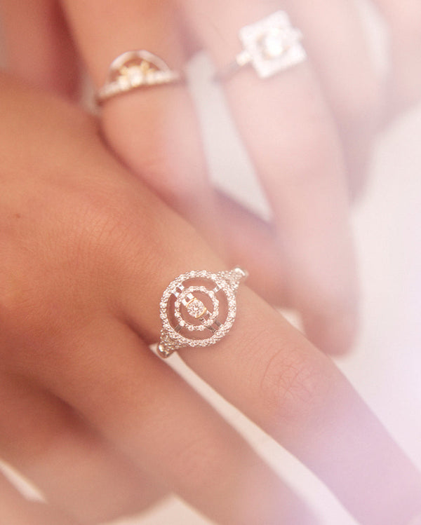 Paloma Gold Circle Ring Rings V by Laura Vann