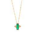 Audrey Necklace on Figaro Chain