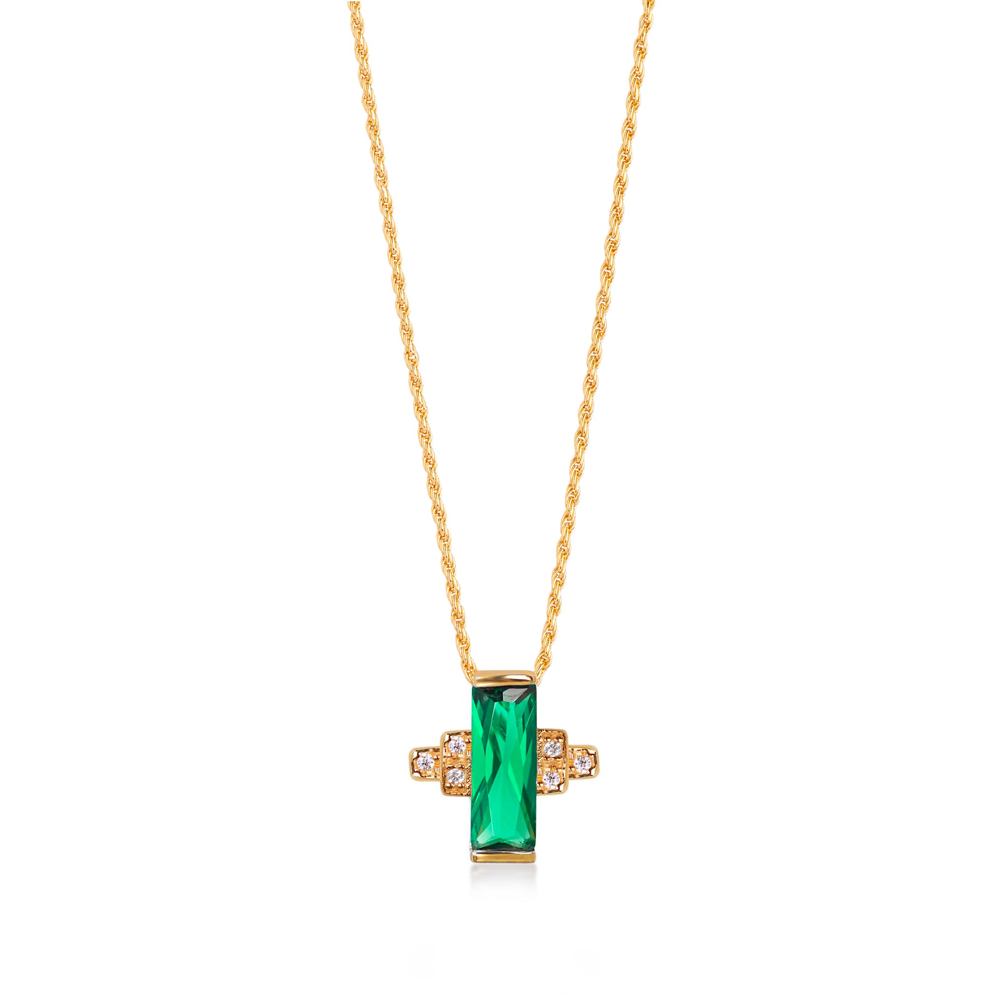 Audrey Necklace on Rope Chain