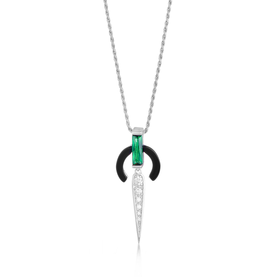 Mathilde Necklace on Rope Chain