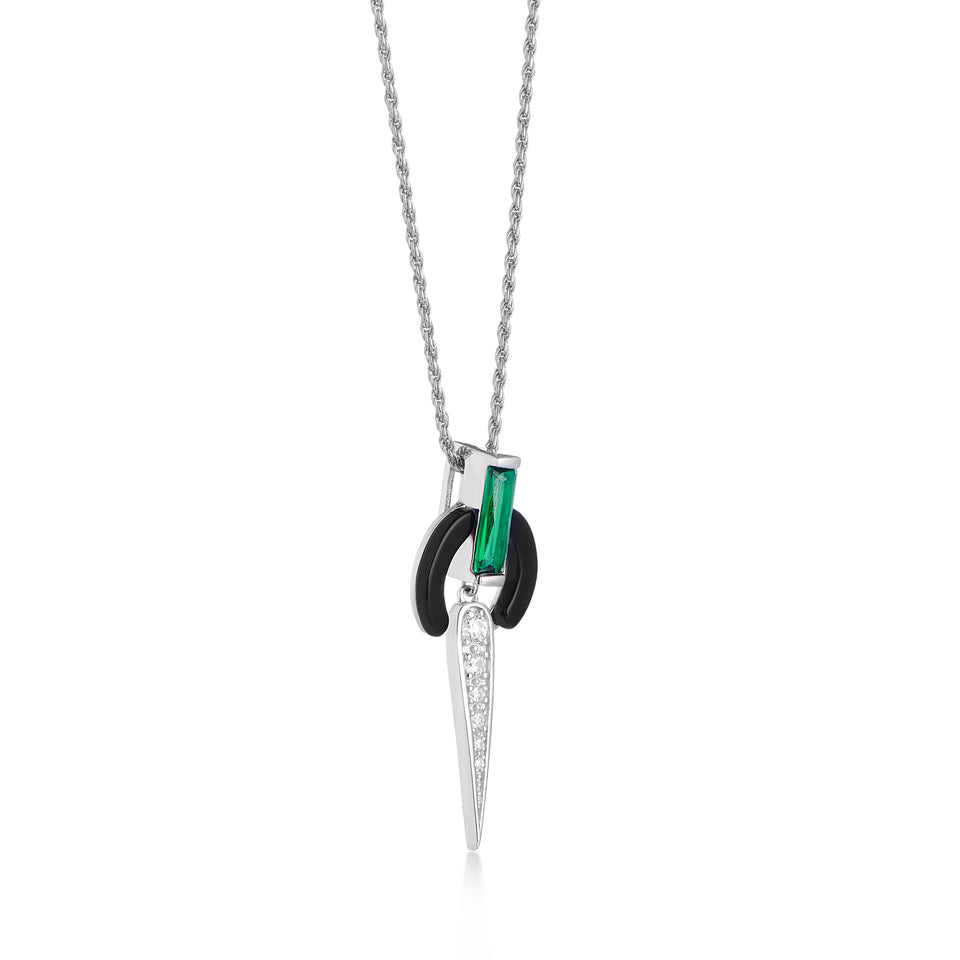 Mathilde Necklace on Rope Chain