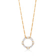Luna Necklace on Figaro Chain