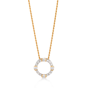 Luna Necklace on Rope Chain