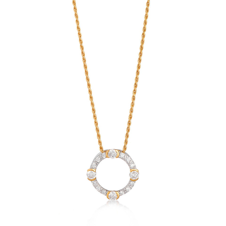 Luna Necklace on Rope Chain