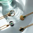 Pamela Shell Necklace on Figaro Chain