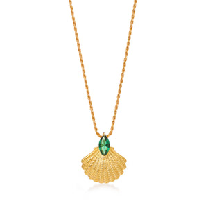 Pamela Shell Necklace on Rope Chain