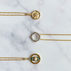 Luna Necklace on Rope Chain