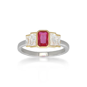 Isla Red Ring Rings V by Laura Vann