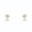 Tia Gold Stud Earrings Earrings V by Laura Vann