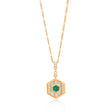 Darcy Necklace on Figaro Chain