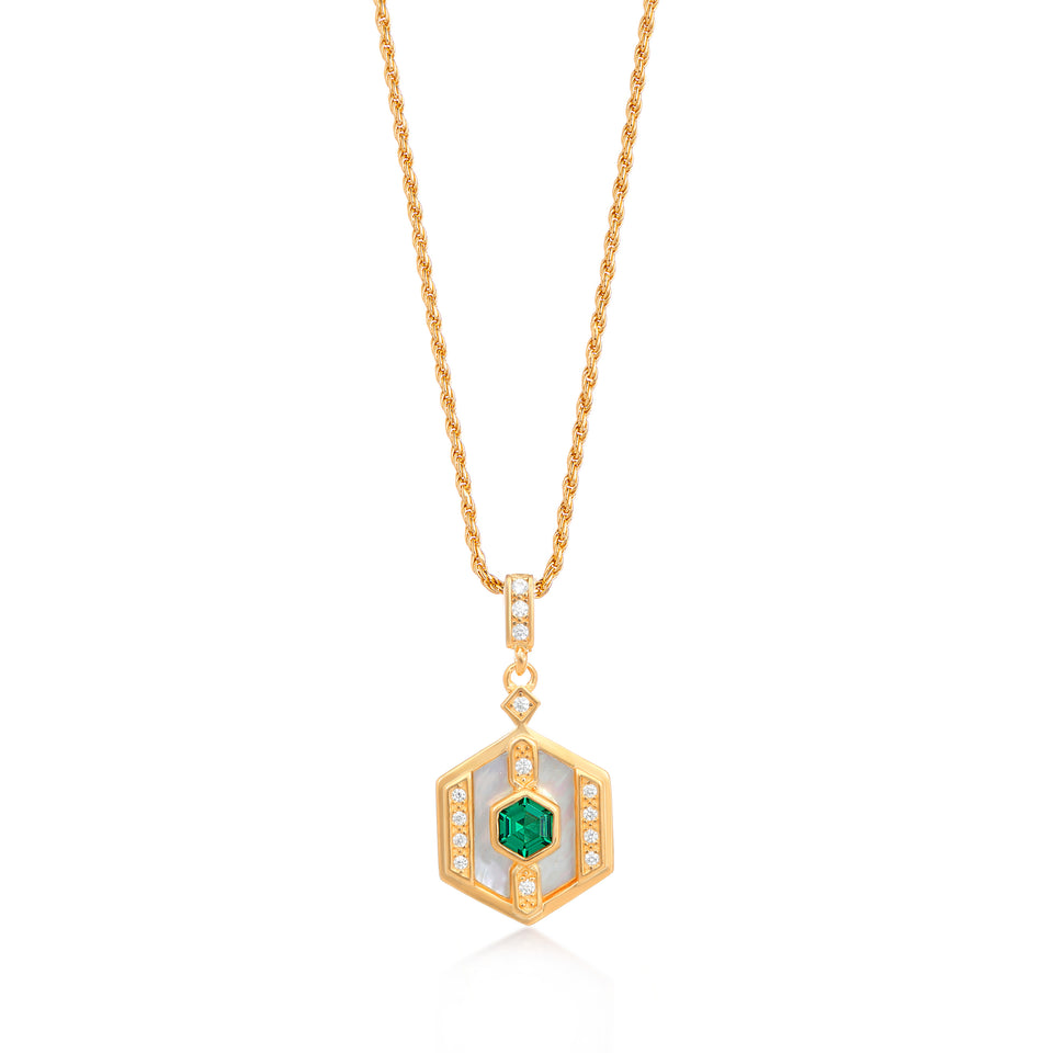 Darcy Necklace on Rope Chain