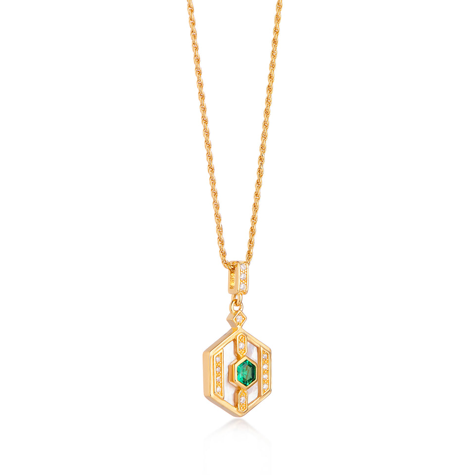Darcy Necklace on Rope Chain