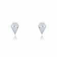 Sadie Silver Stud Earrings Earrings V by Laura Vann