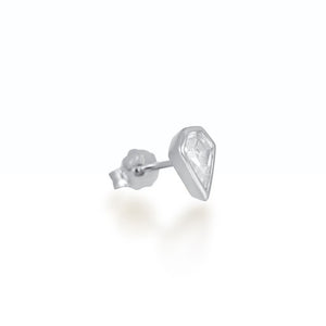 Sadie Silver Stud Earrings Earrings V by Laura Vann