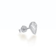 Sadie Silver Stud Earrings Earrings V by Laura Vann