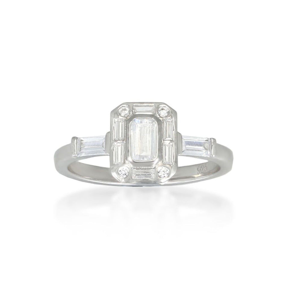 Eve Silver Ring Rings V by Laura Vann