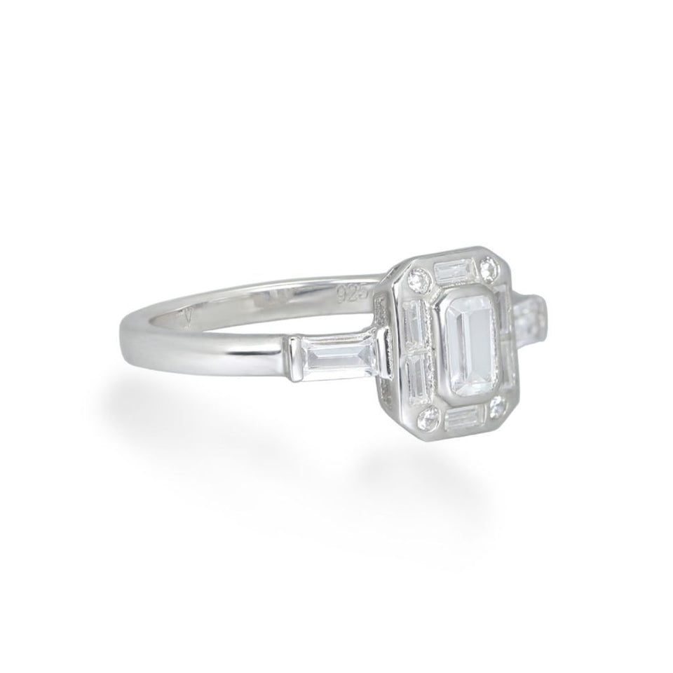 Eve Silver Ring Rings V by Laura Vann