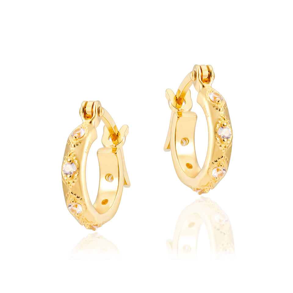 Lena Gold Hoop Earrings