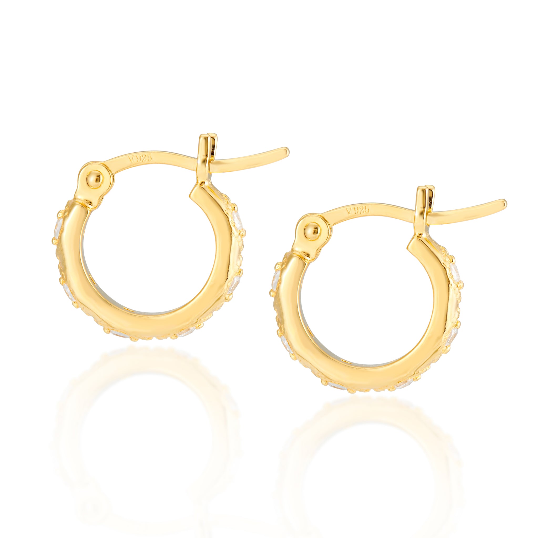 Lena Gold Hoop Earrings