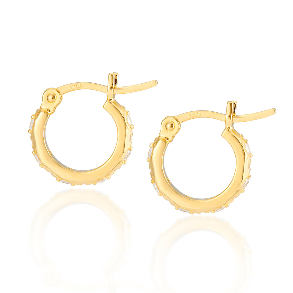 Lena Gold Hoop Earrings