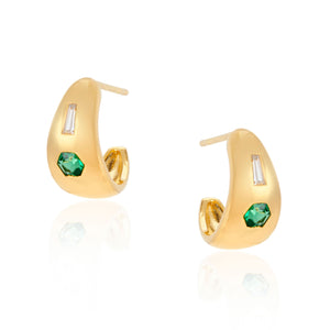 Jada Small Chubby Hoop Earrings