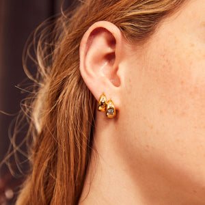 Mariah Small Chubby Hoop Earrings