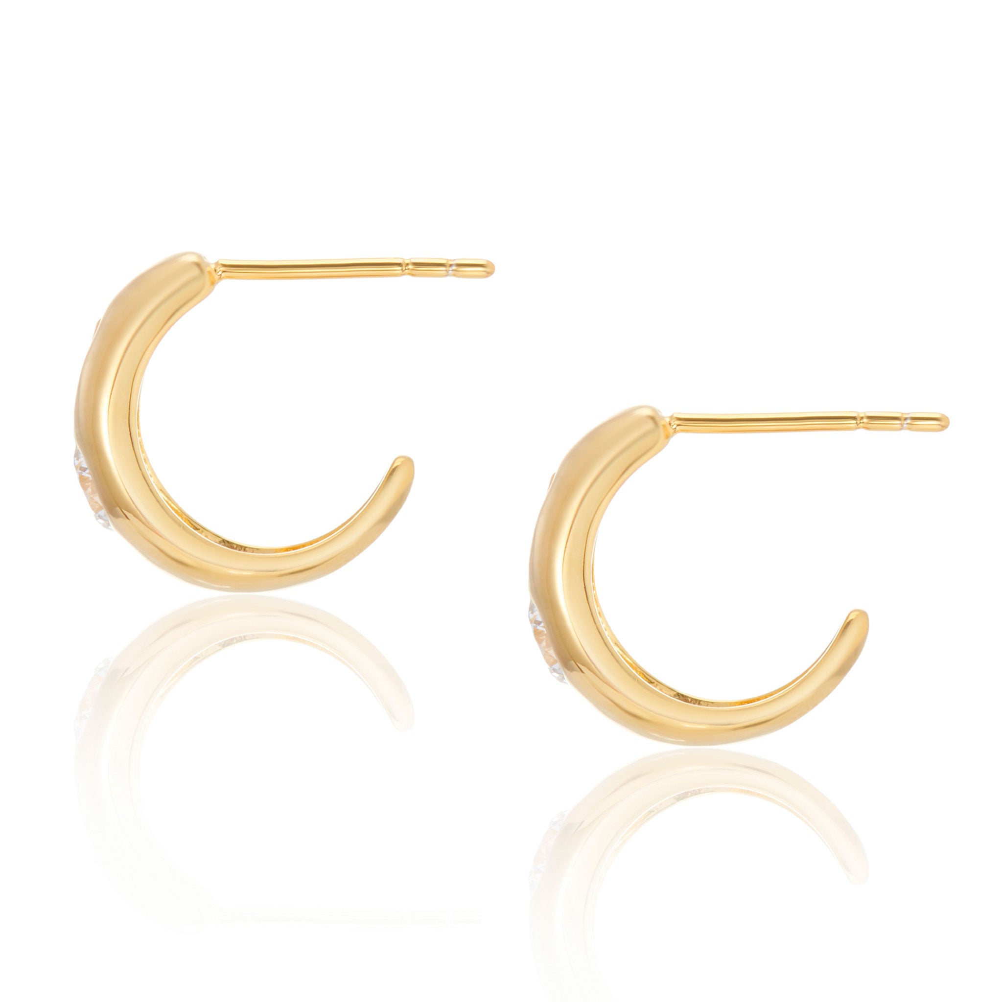 Mariah Small Chubby Hoop Earrings