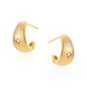Mariah Small Chubby Hoop Earrings