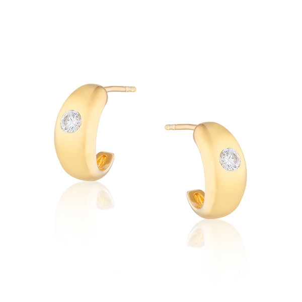 Tina Mini Chubby Hoop Earrings