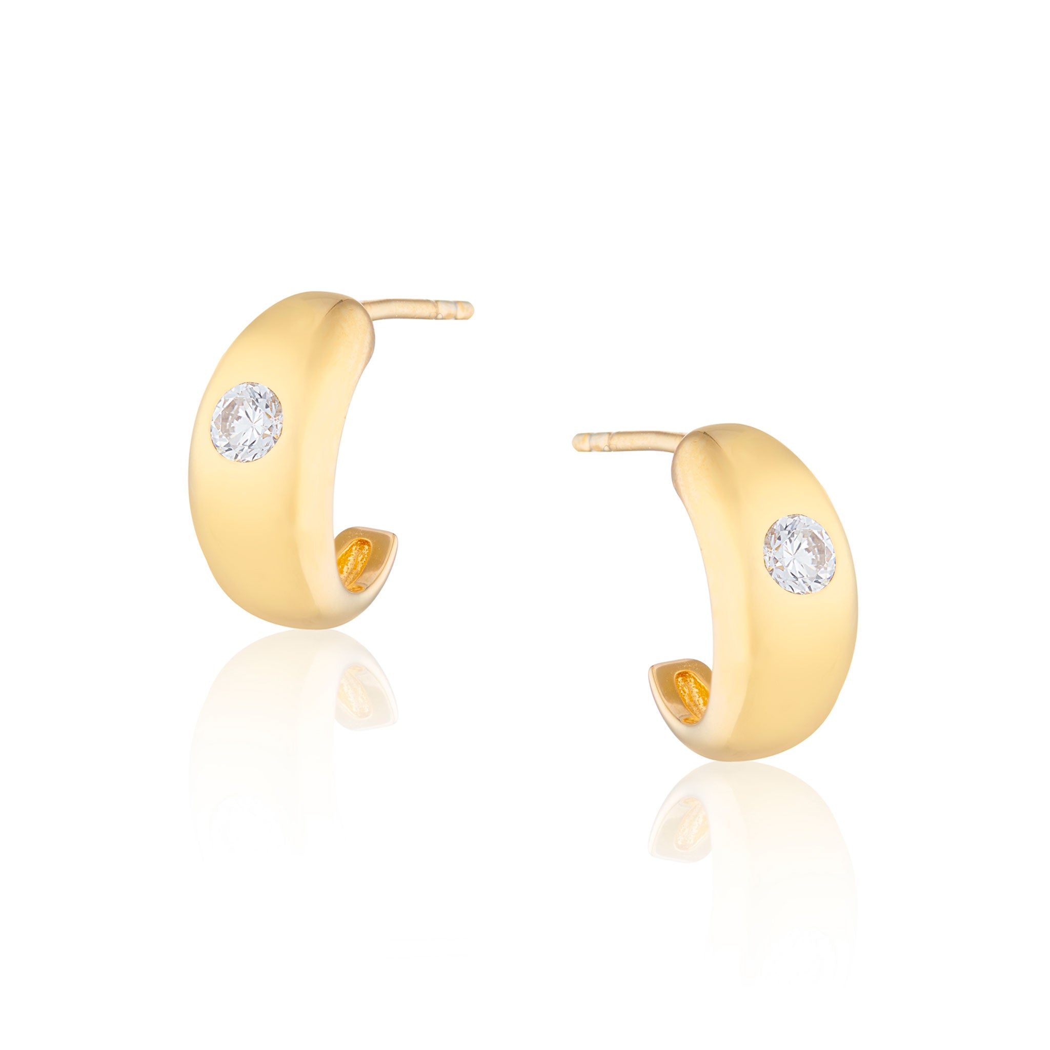 Tina Mini Chubby Hoop Earrings
