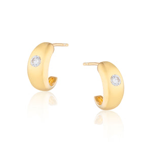 Tina Mini Chubby Hoop Earrings
