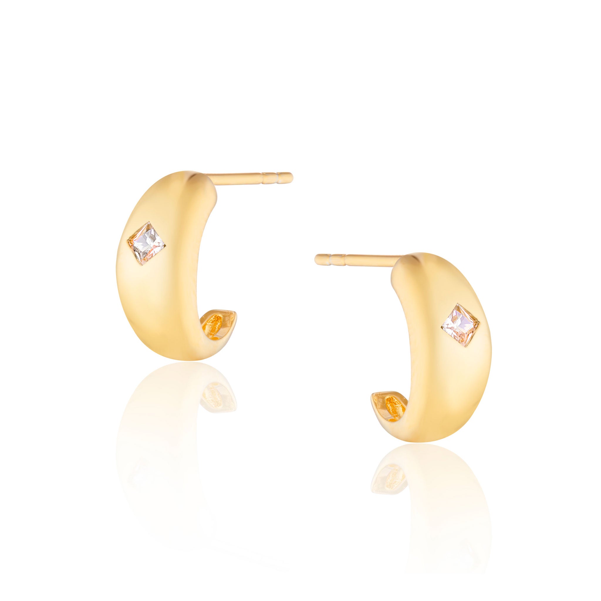 Mariah Mini Chubby Hoop Earrings