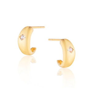Mariah Mini Chubby Hoop Earrings