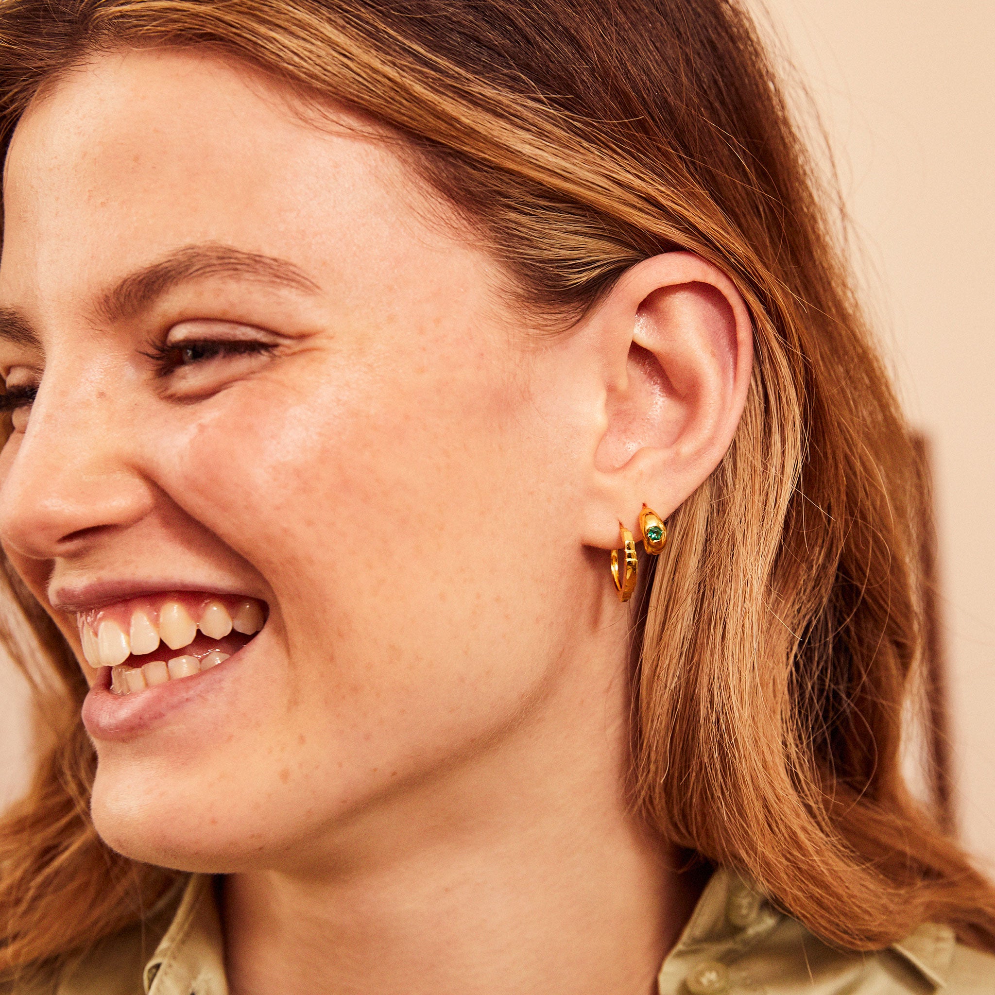 Jada Mini Chubby Hoop Earrings