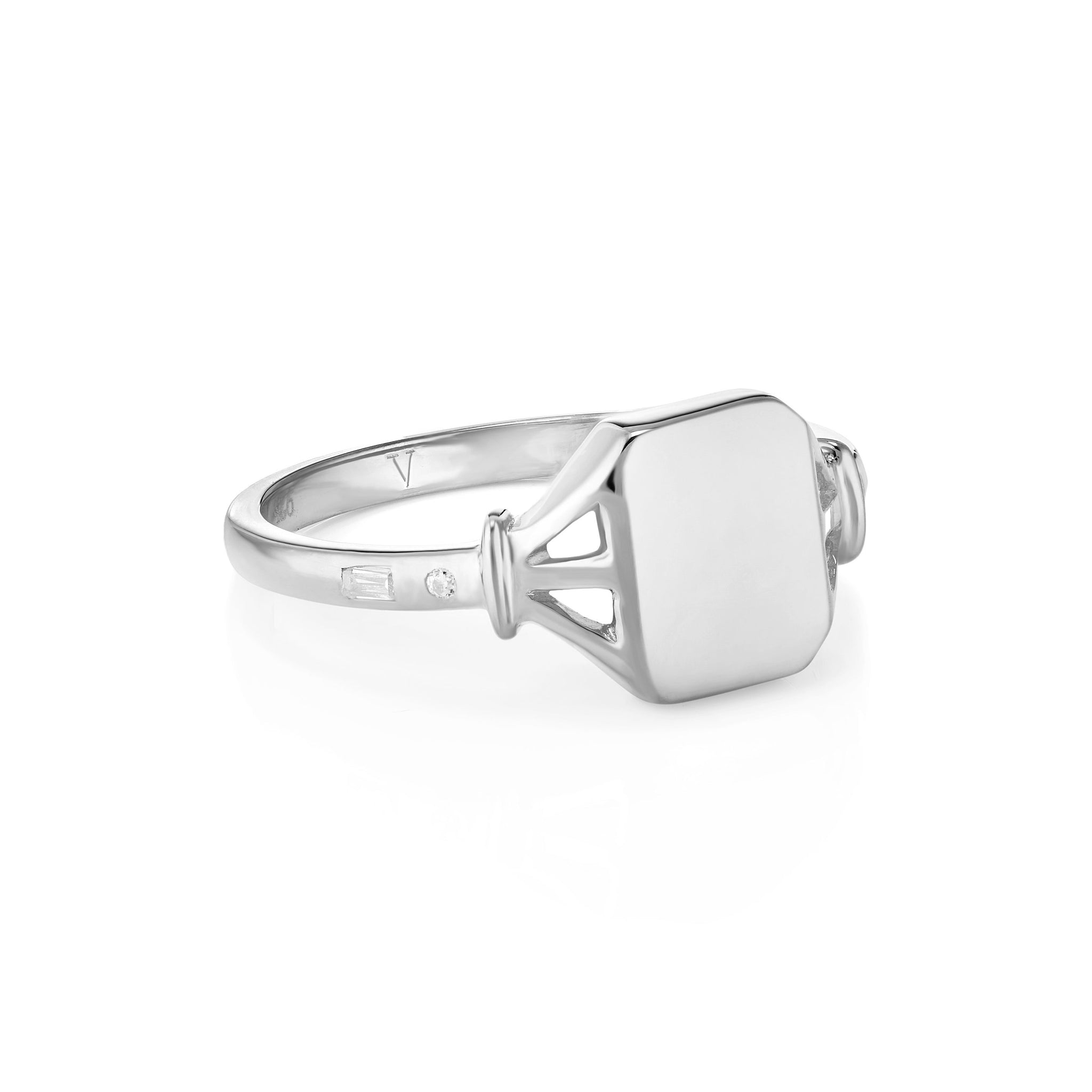 Jean Diamond Signet Ring