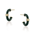 Erin Green Enamel Hoops