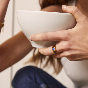 Sophie Brown Enamel Signet Ring