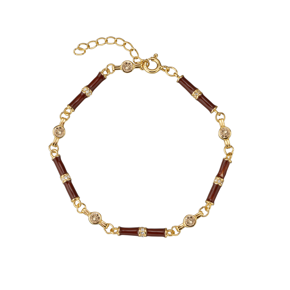 Marlowe Brown Enamel Bracelet