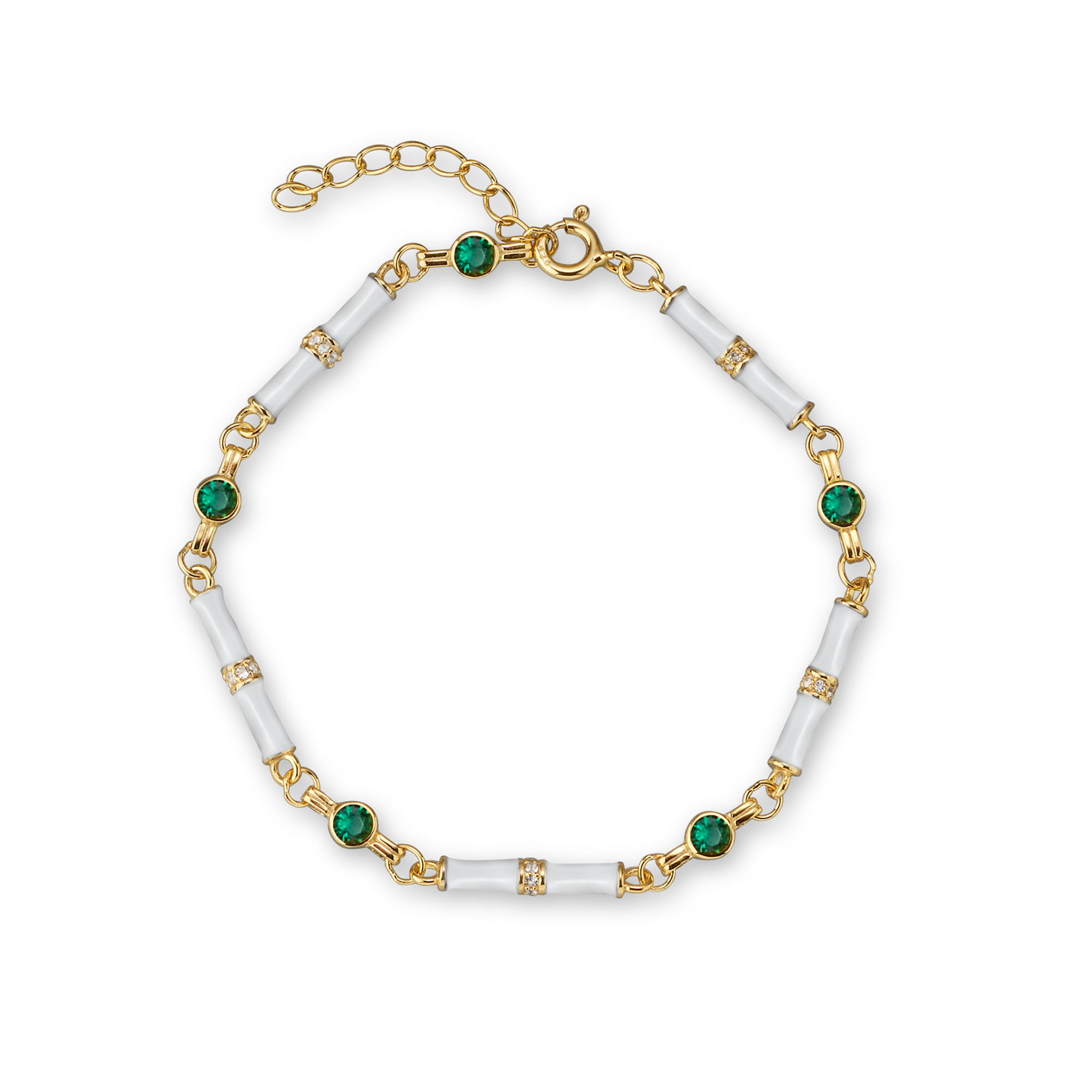 Marlowe White Enamel Bracelet