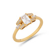 PACK: Gold Emerald Cut Buckle Ring