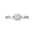 PACK: Platinum/White Gold Illusion Bullet & Brilliant Cut Ring